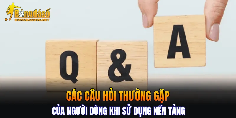 Các câu hỏi thường gặp của người dùng khi sử dụng nền tảng