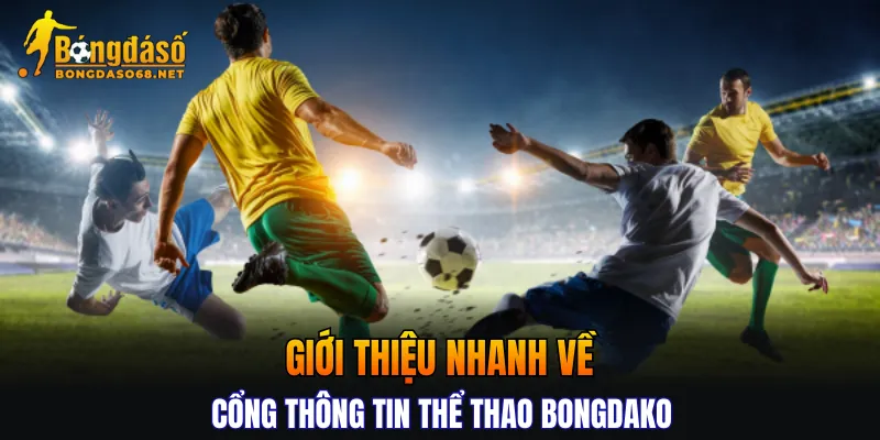Giới thiệu nhanh về cổng thông tin thể thao Bongdako