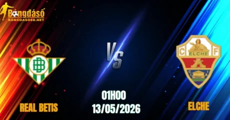 Nhận Định Real Betis vs Elche, 01h00 Ngày 13/05: Thành Seville Mở Hội