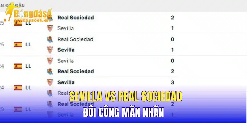 Sevilla vs Real Sociedad đôi công mãn nhãn