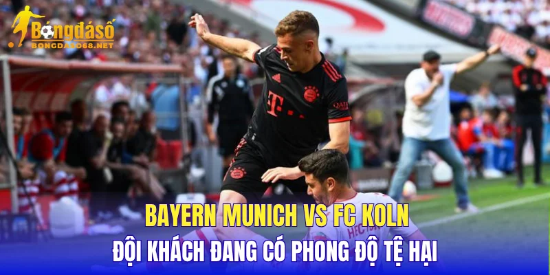 Bayern Munich vs FC Koln đội khách đang có phong độ tệ hại