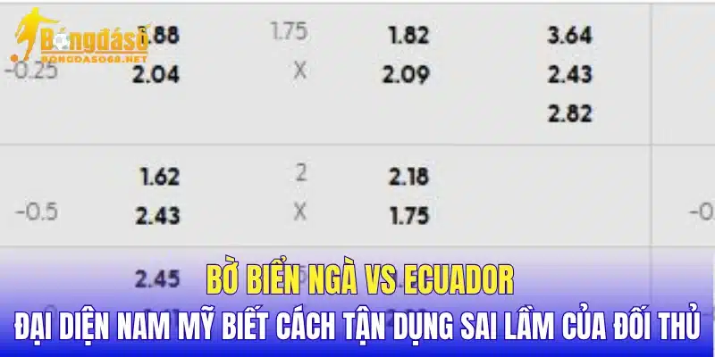 Bờ Biển Ngà vs Ecuador đại diện Nam Mỹ biết cách tận dụng sai lầm của đối thủ