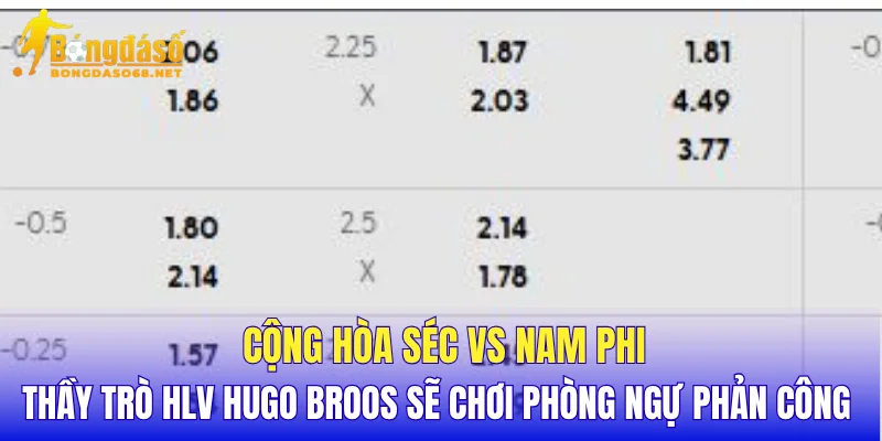 Cộng Hòa Séc vs Nam Phi thầy trò HLV Hugo Broos sẽ chơi phòng ngự phản công