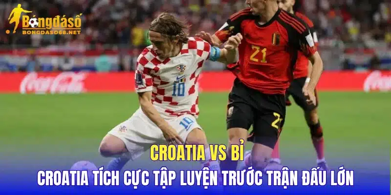 Croatia vs Bỉ Croatia tích cực tập luyện trước trận đấu lớn