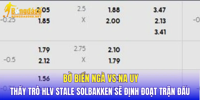Bờ Biển Ngà vs Na Uy thầy trò HLV Stale Solbakken sẽ định đoạt trận đấu