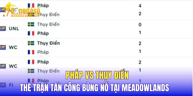 Pháp vs Thụy Điển thế trận tấn công bùng nổ tại Meadowlands  